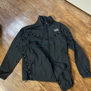 Black RVCA Tracksuit Set size M/M